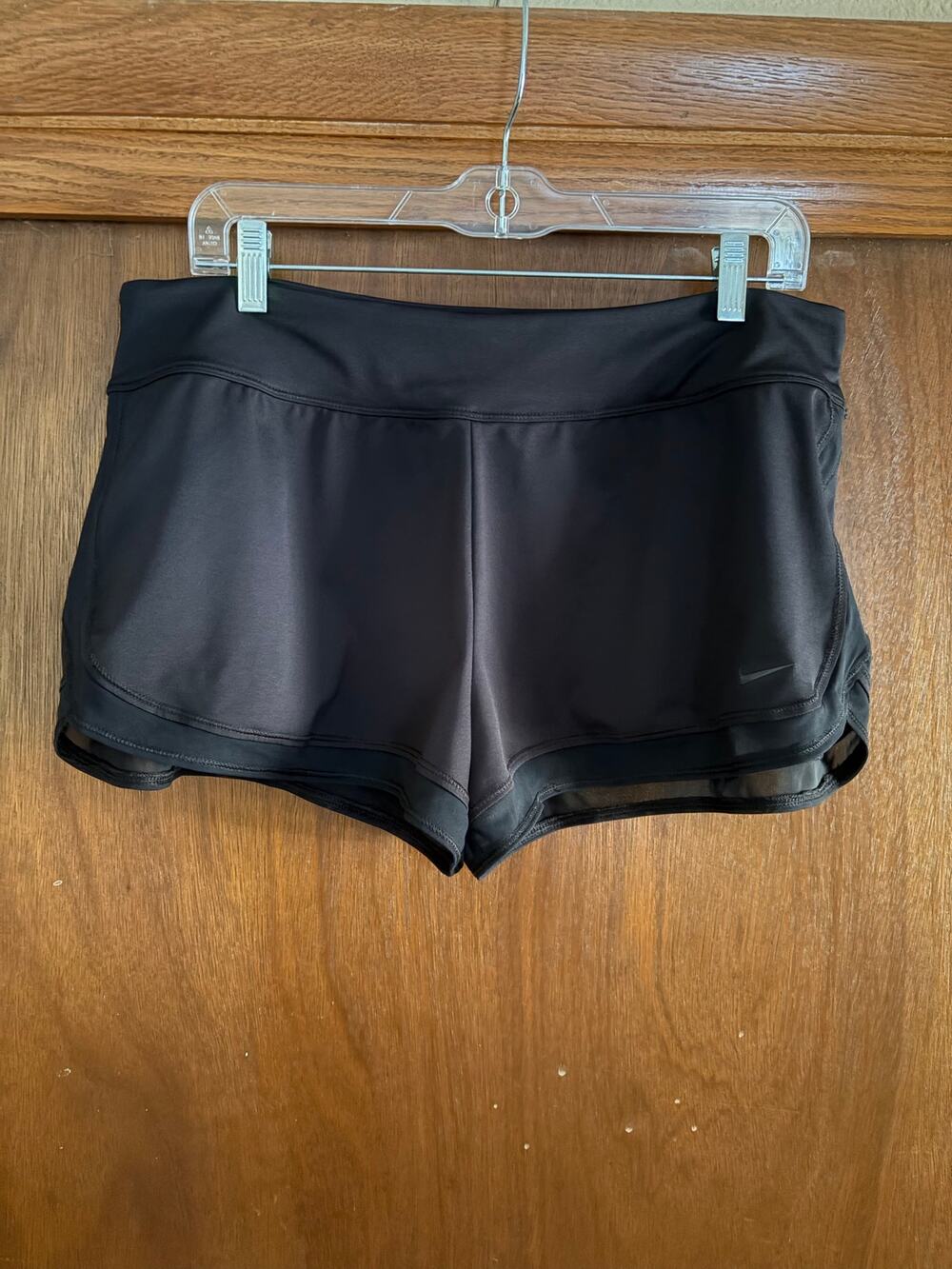 Nike Dri-FIT Black Running Shorts Women's XL Athletic Workout Gym Active